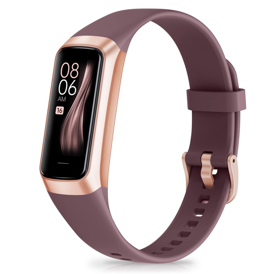 Fitness Tracker with Step Counter/Calories/Stopwatch, Activity Tracker, Health Tracker with Heart Rate Monitor, Sleep Tracker,1.10''AMOLED Touch Color Screen, Pedometer Watch for Women Men