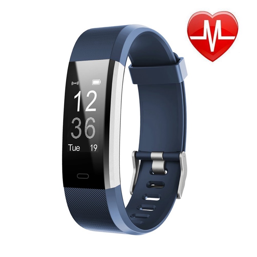 LETSCOM Fitness Tracker HR, Activity Tracker Watch with Heart Rate Monitor, Waterproof Smart Fitness Band with Step Counter, Calorie Counter, Pedometer Watch for Kids Women and Men